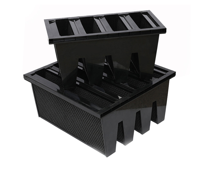 فلتر هواء كيميائي مطوي بالكربون المنشط على شكل V