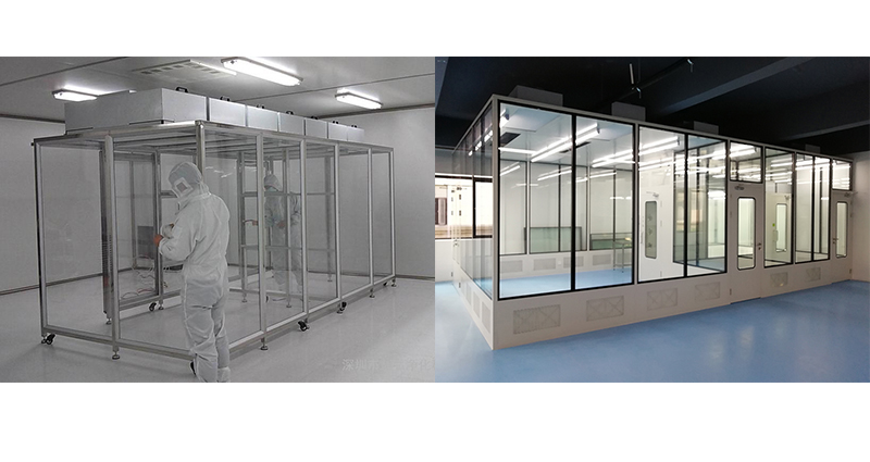 Modułowa zlokalizowana kabina do pomieszczeń czystych klasy 100