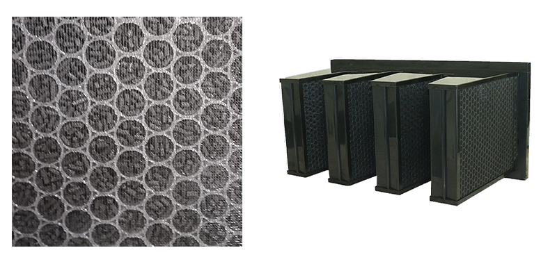 Activated Carbon V Bank Air Filter