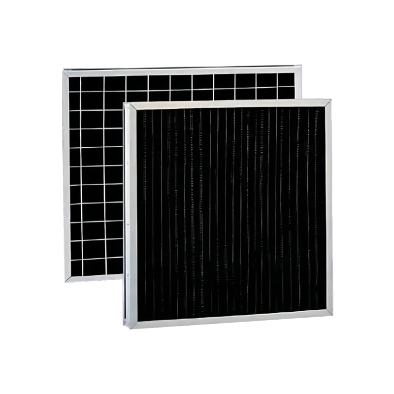 Filtre à air plissé à charbon actif