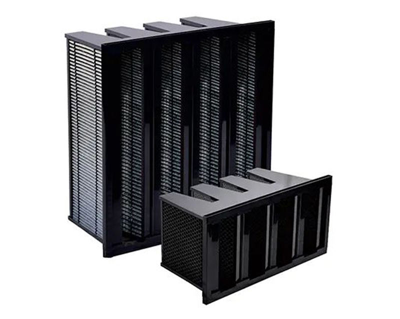 V Bank Activated Carbon Chemical Air Filter