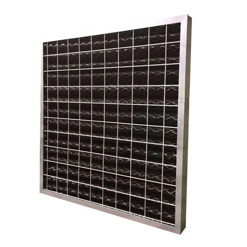 Filtre à air plissé à charbon actif