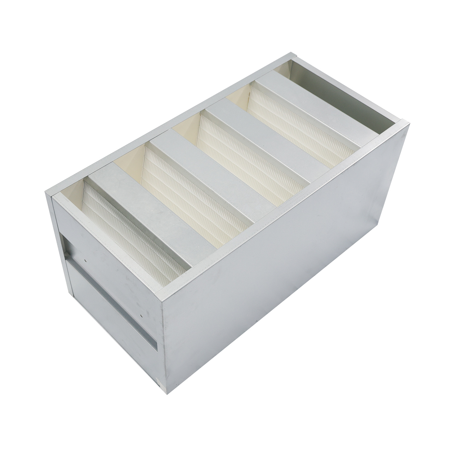 Box type V bank air filter