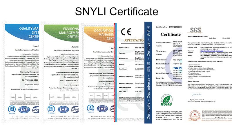 SNYLI Certificates
