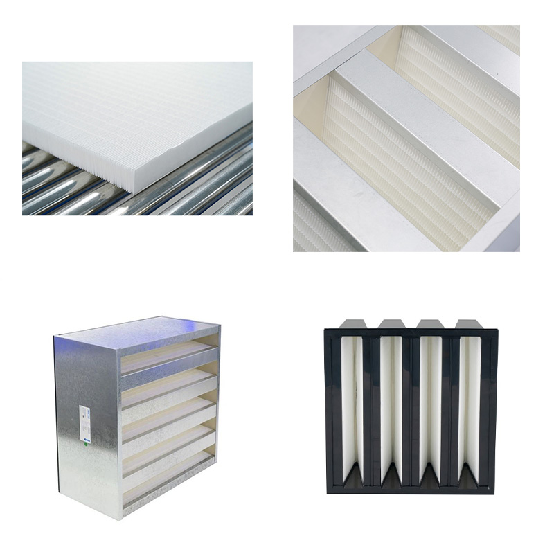 V 은행 HEPA 공기 필터