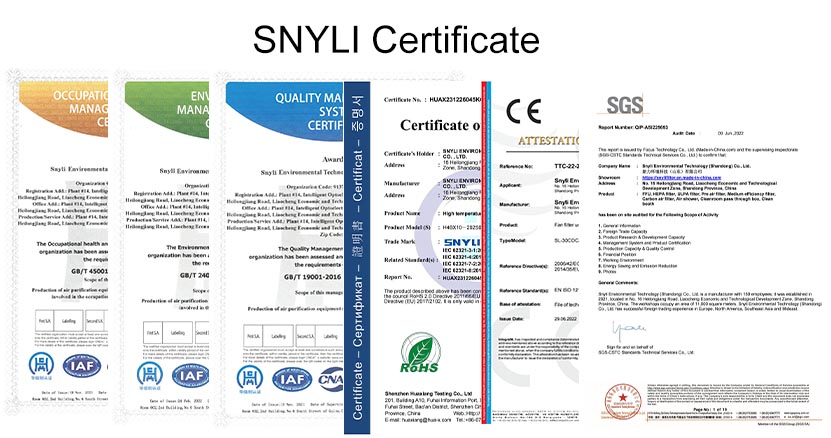 SNYLI Certificates