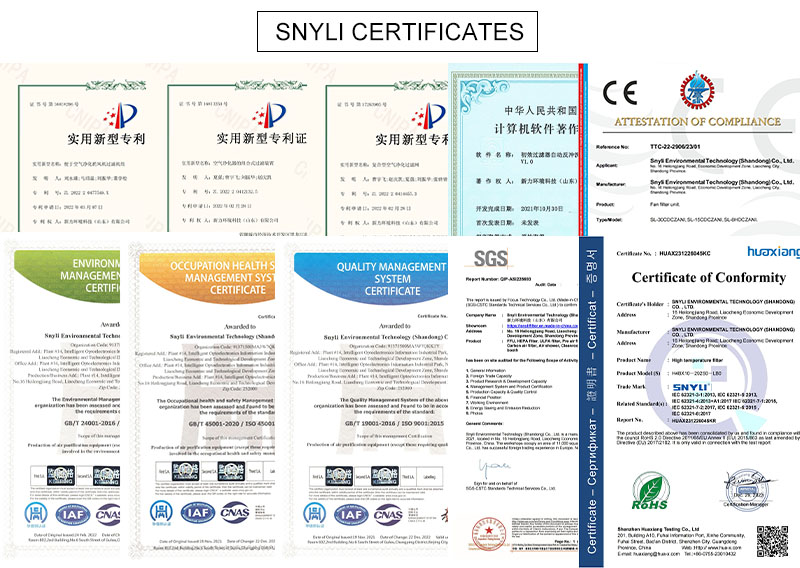 SNYLI Certificates
