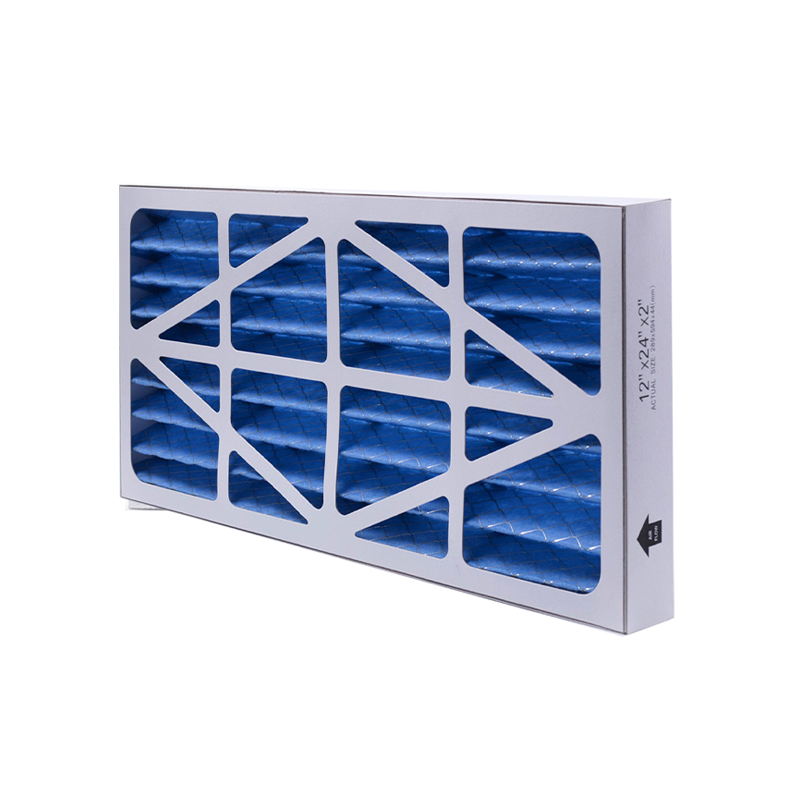 Filtre à air primaire plissé à cadre en carton